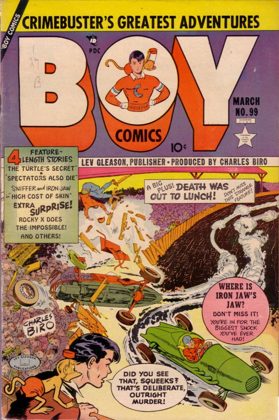 Comic Book Cover For Boy Comics 99