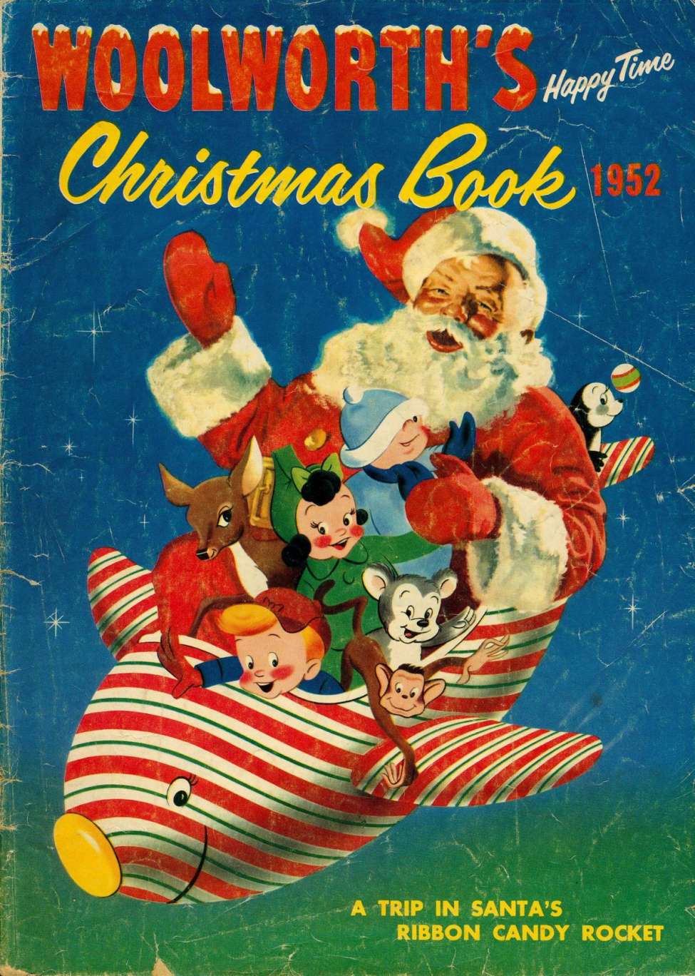 Book Cover For Woolworth's Happy Time Christmas Book 1952 - Version 2