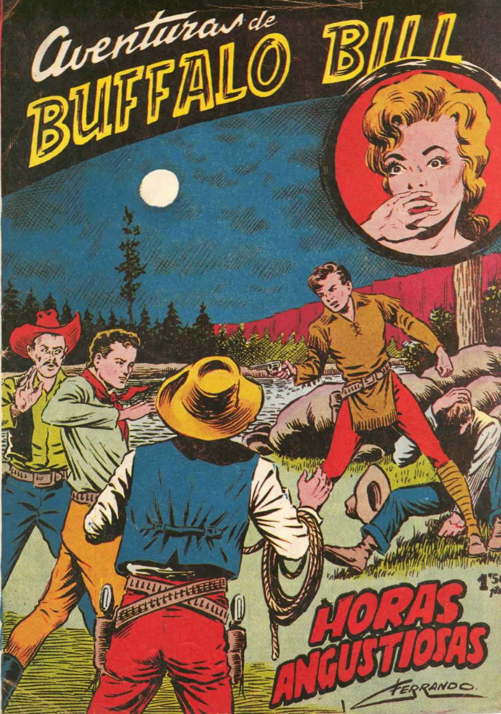 Comic Book Cover For Aventuras de Buffalo Bill 7 Horas angustiosas