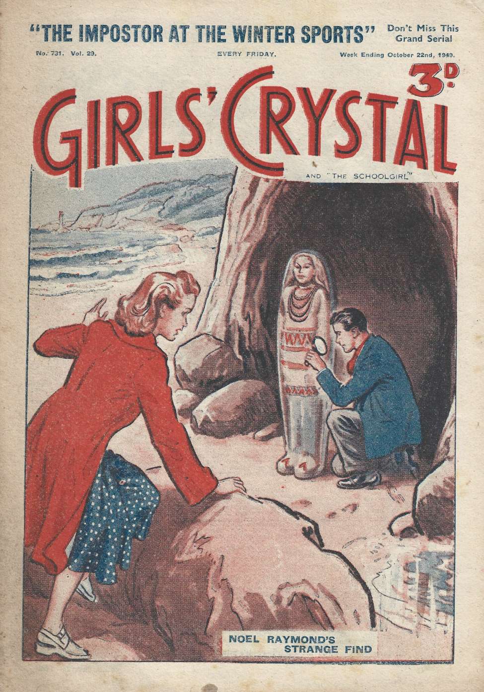 Book Cover For Girls' Crystal 731 - Noel Raymond's Strange Find