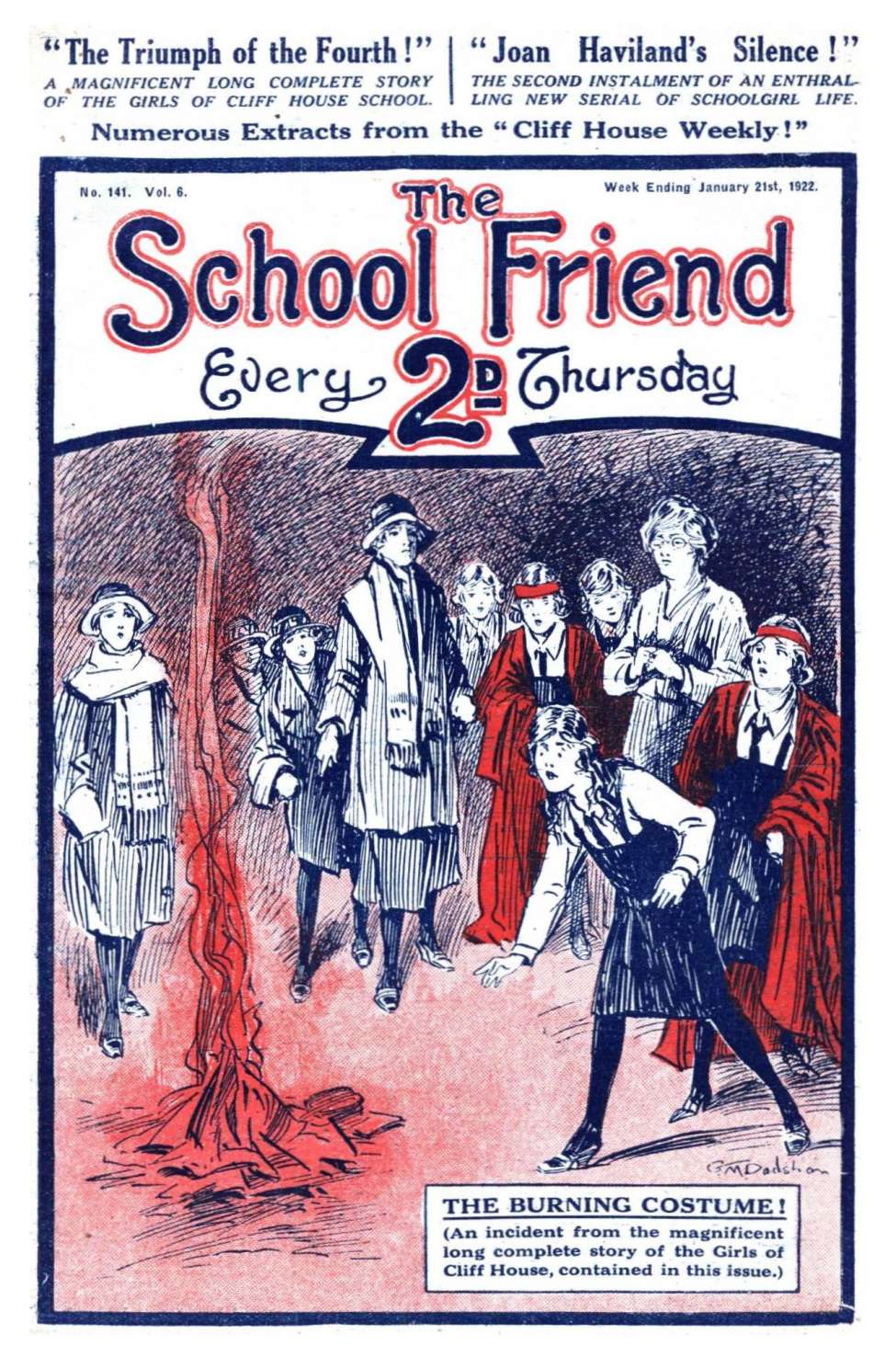 Comic Book Cover For The School Friend 141