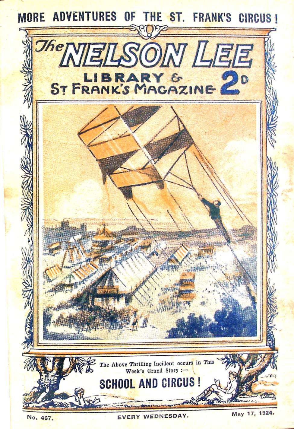 Comic Book Cover For Nelson Lee Library s1 467 - School and Circus