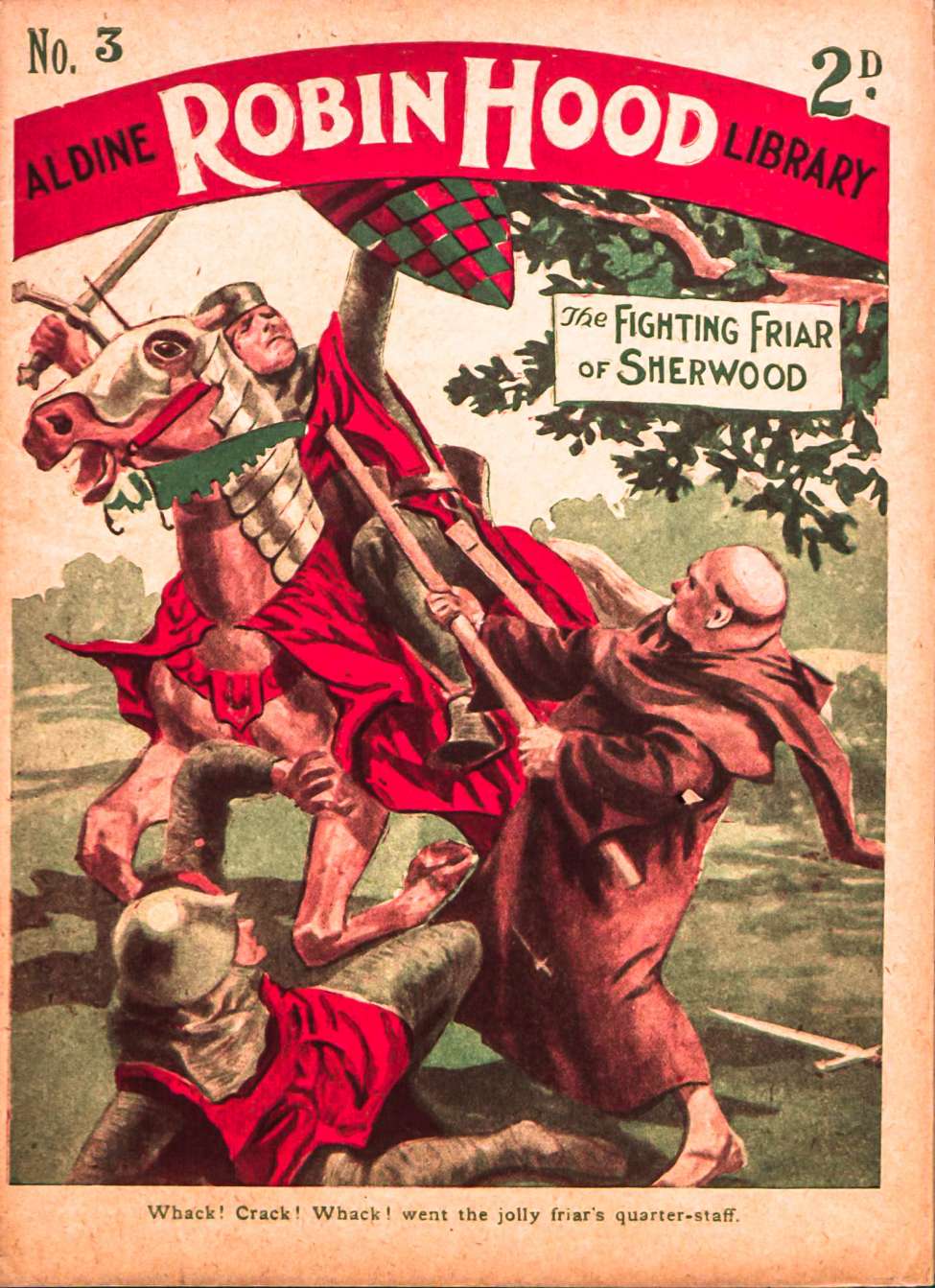 Book Cover For Aldine Robin Hood Library 3 - The Fighting Friar of Sherwood