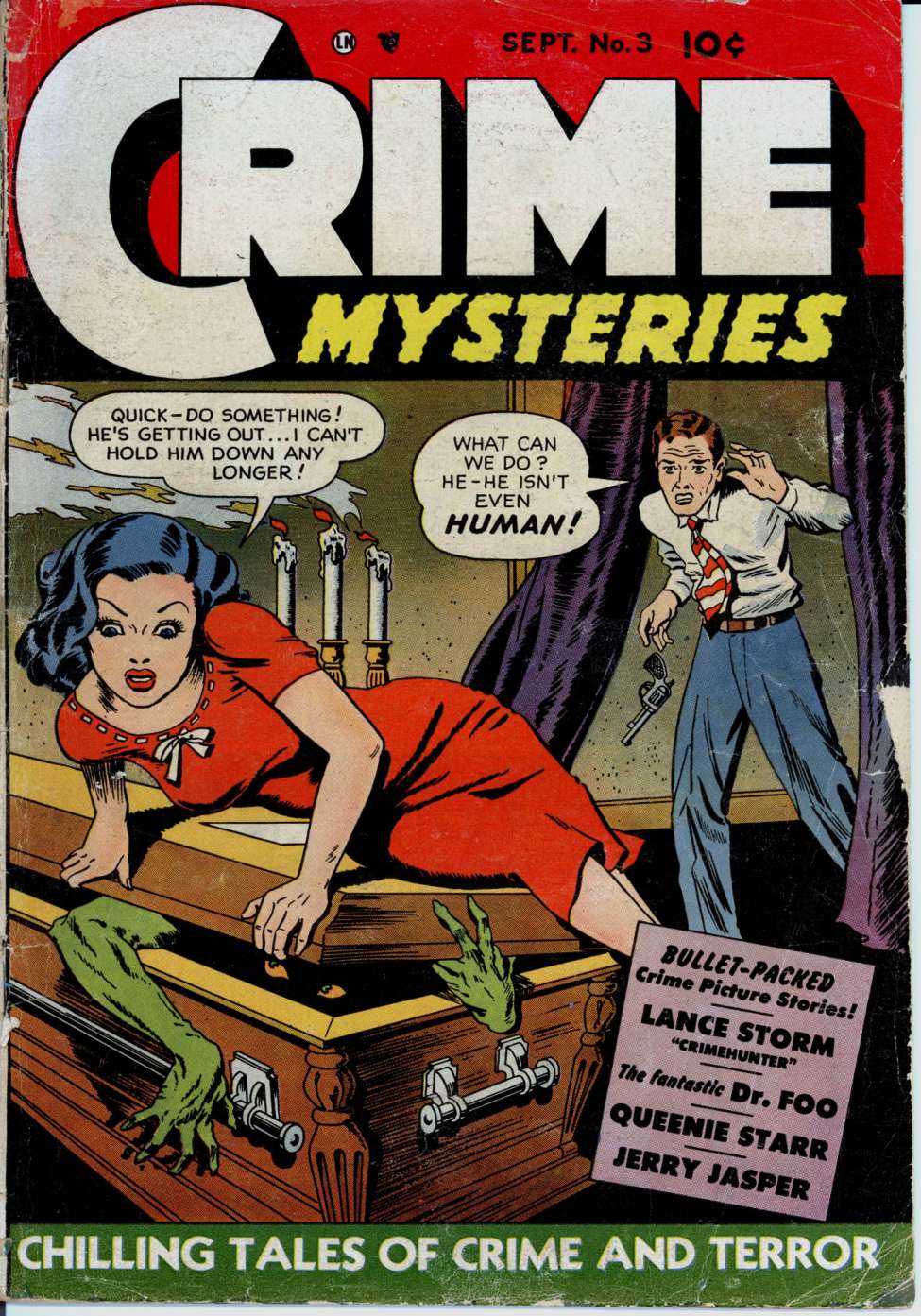 Comic Book Cover For Crime Mysteries 3