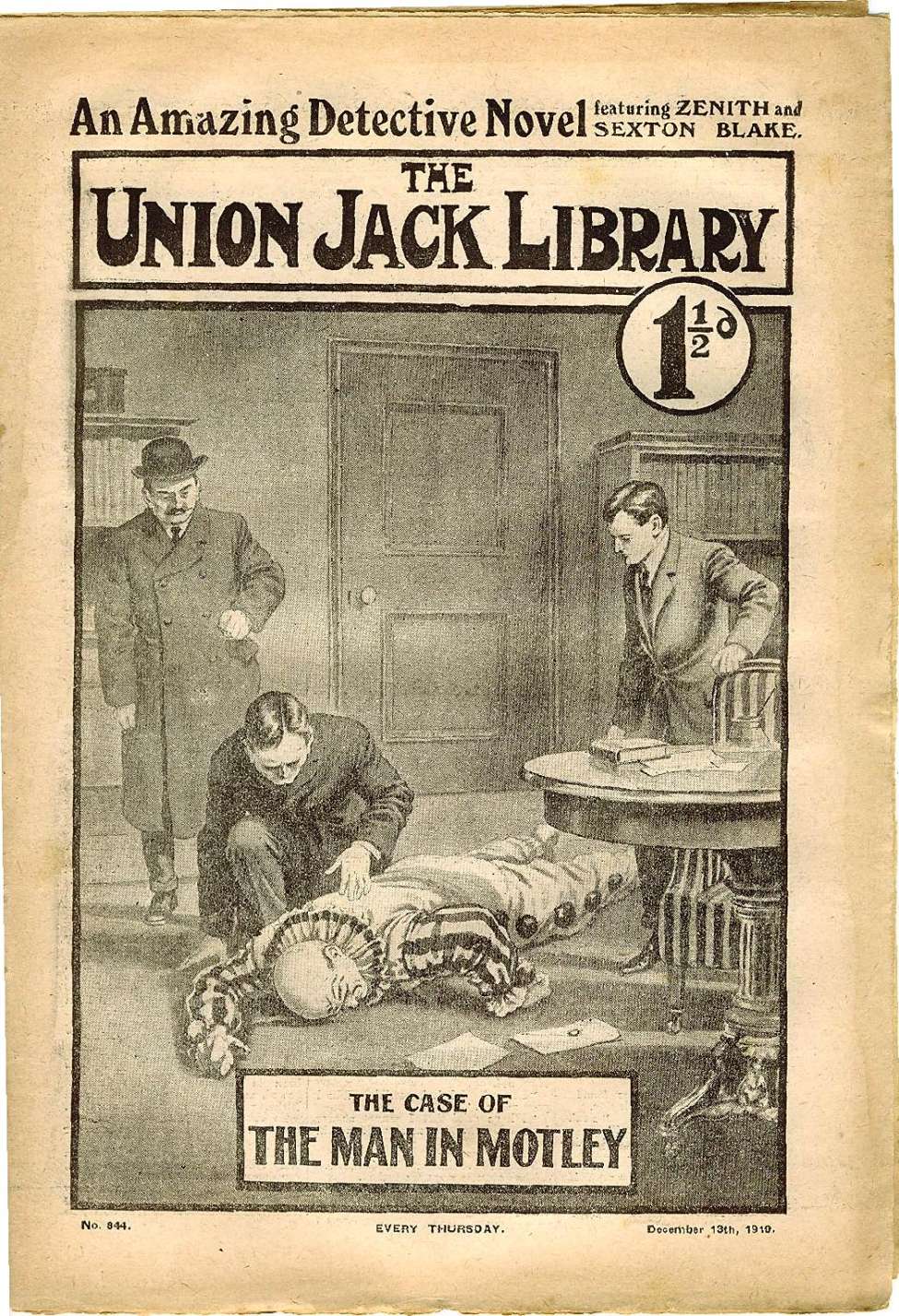 Book Cover For Union Jack 844 - The Case of the Man in Motley