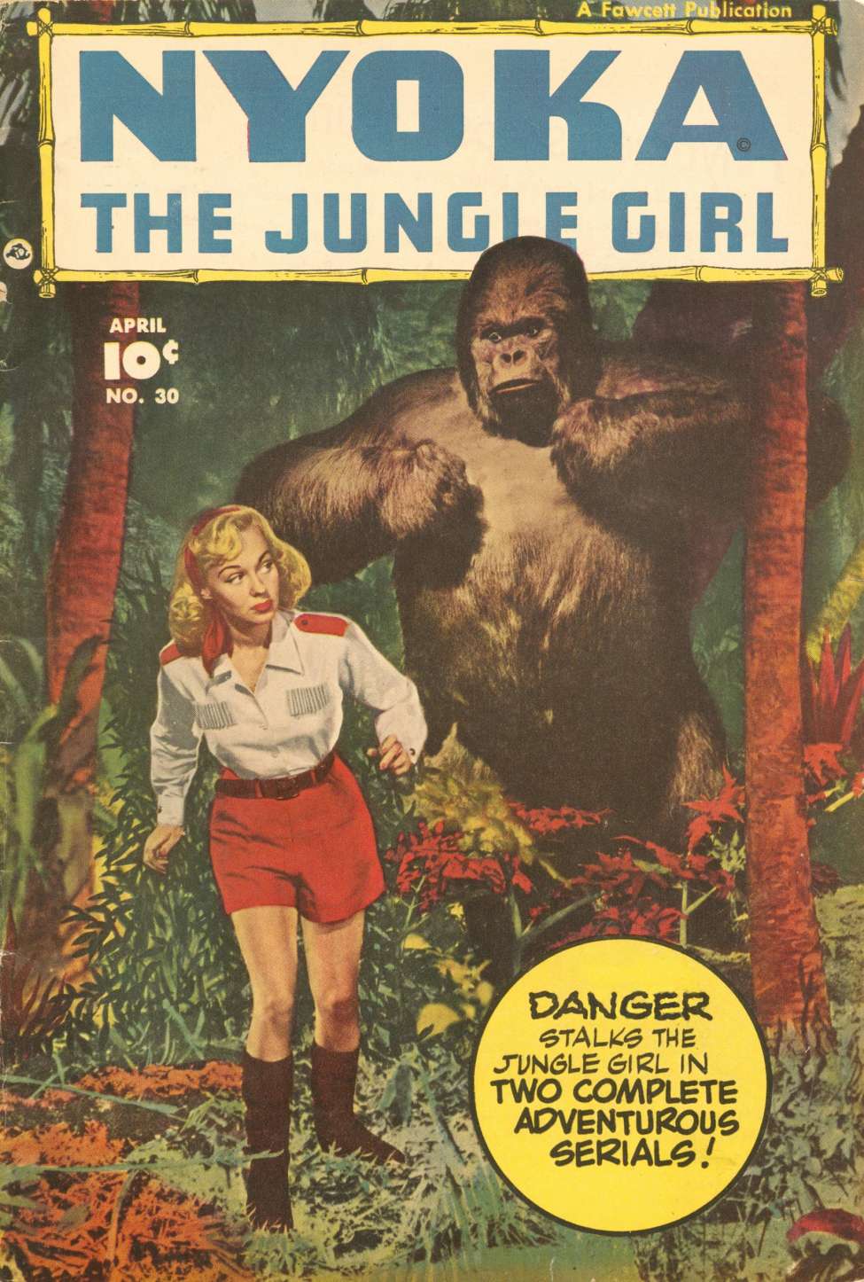 Comic Book Cover For Nyoka the Jungle Girl 30 - Version 2