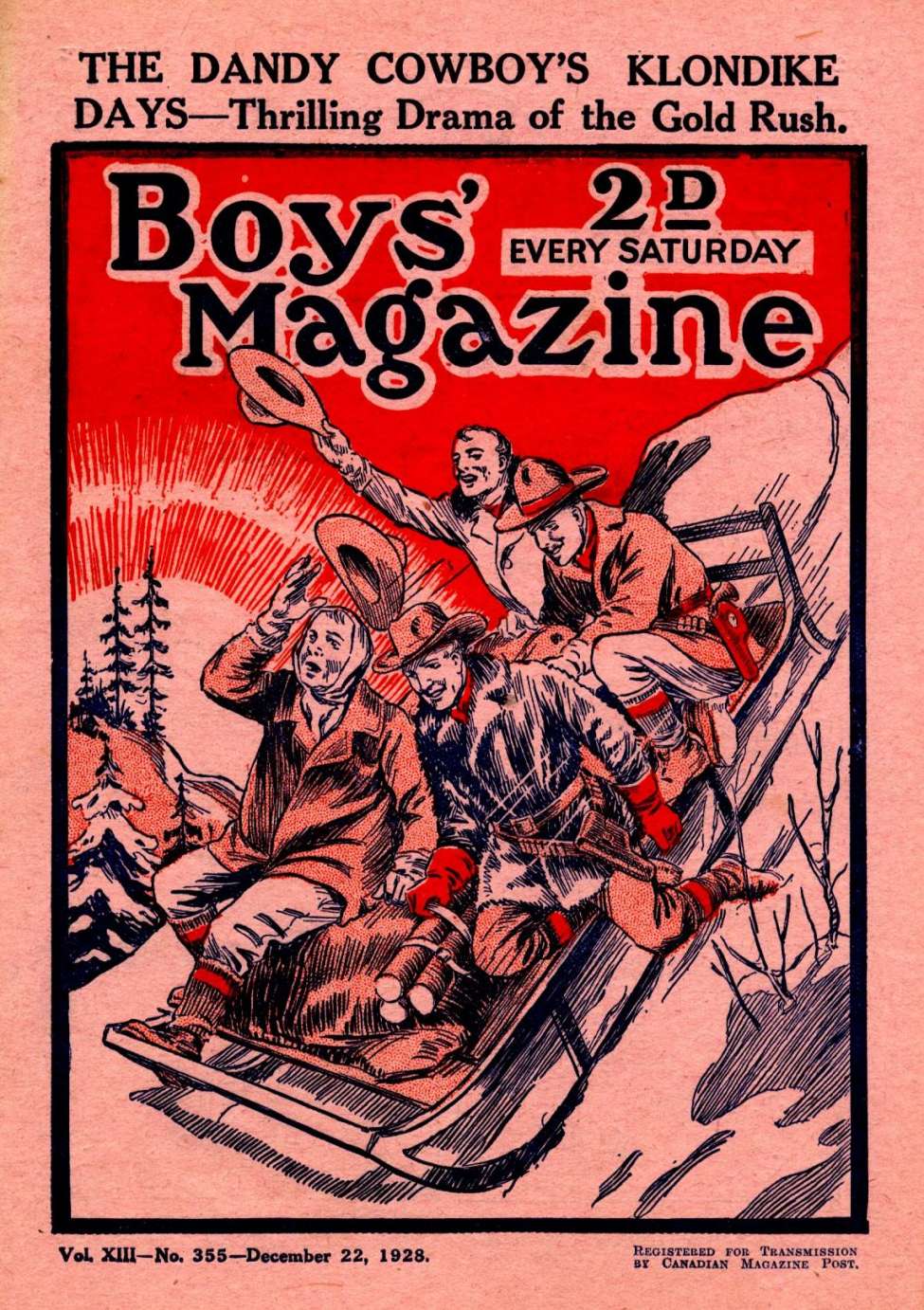 Book Cover For Boys' Magazine 355