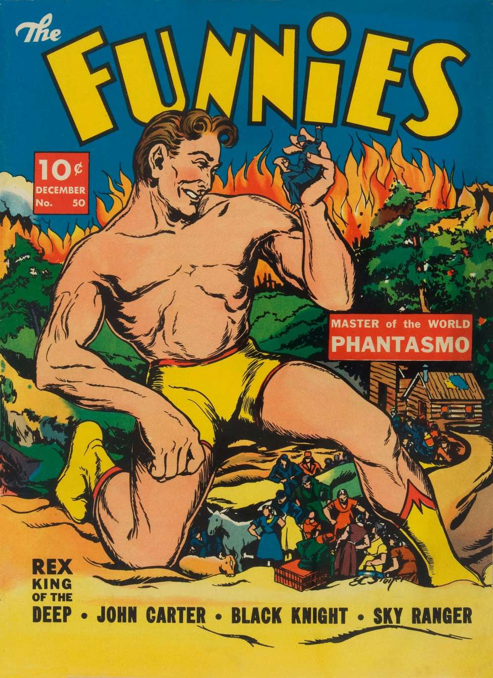 Comic Book Cover For The Funnies 50