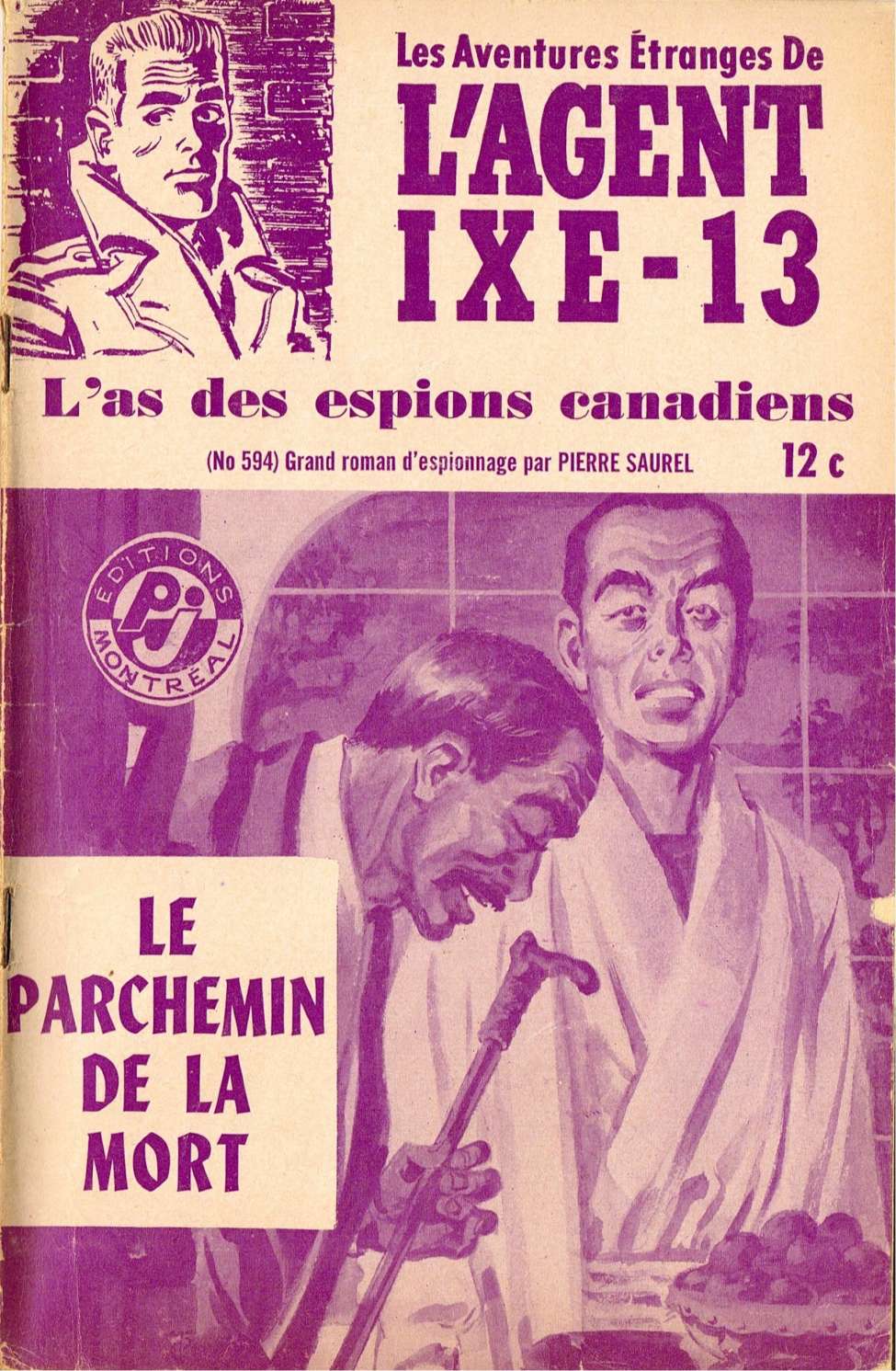 Book Cover For L'Agent IXE-13 v2 594 - Le parchemin de la mort