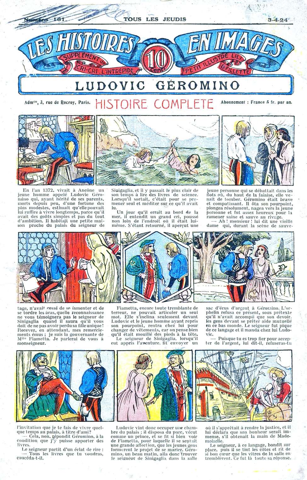 Book Cover For Les Histoires en Images 161 - Ludovic G&eacute;romino