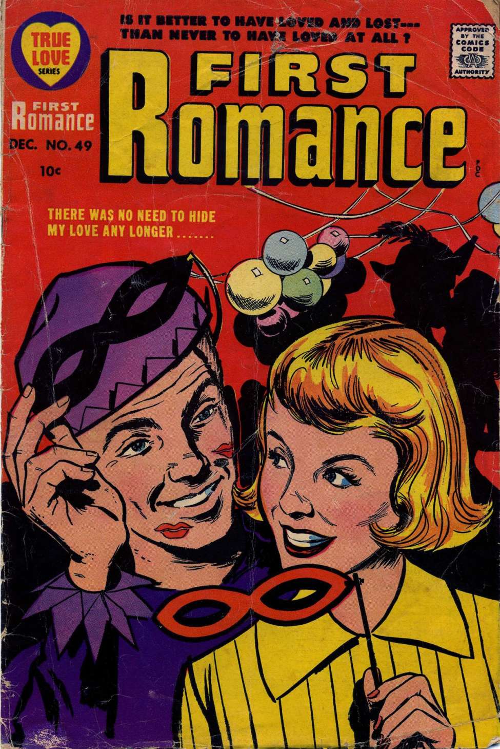 Comic Book Cover For First Romance Magazine 49