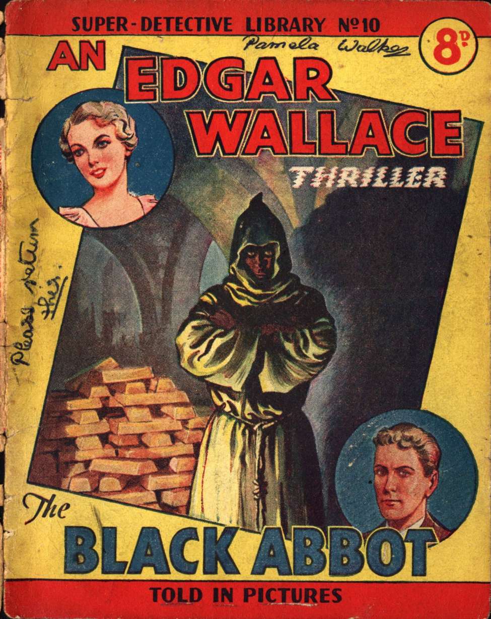 Comic Book Cover For Super Detective Library 10 - The Black Abbot