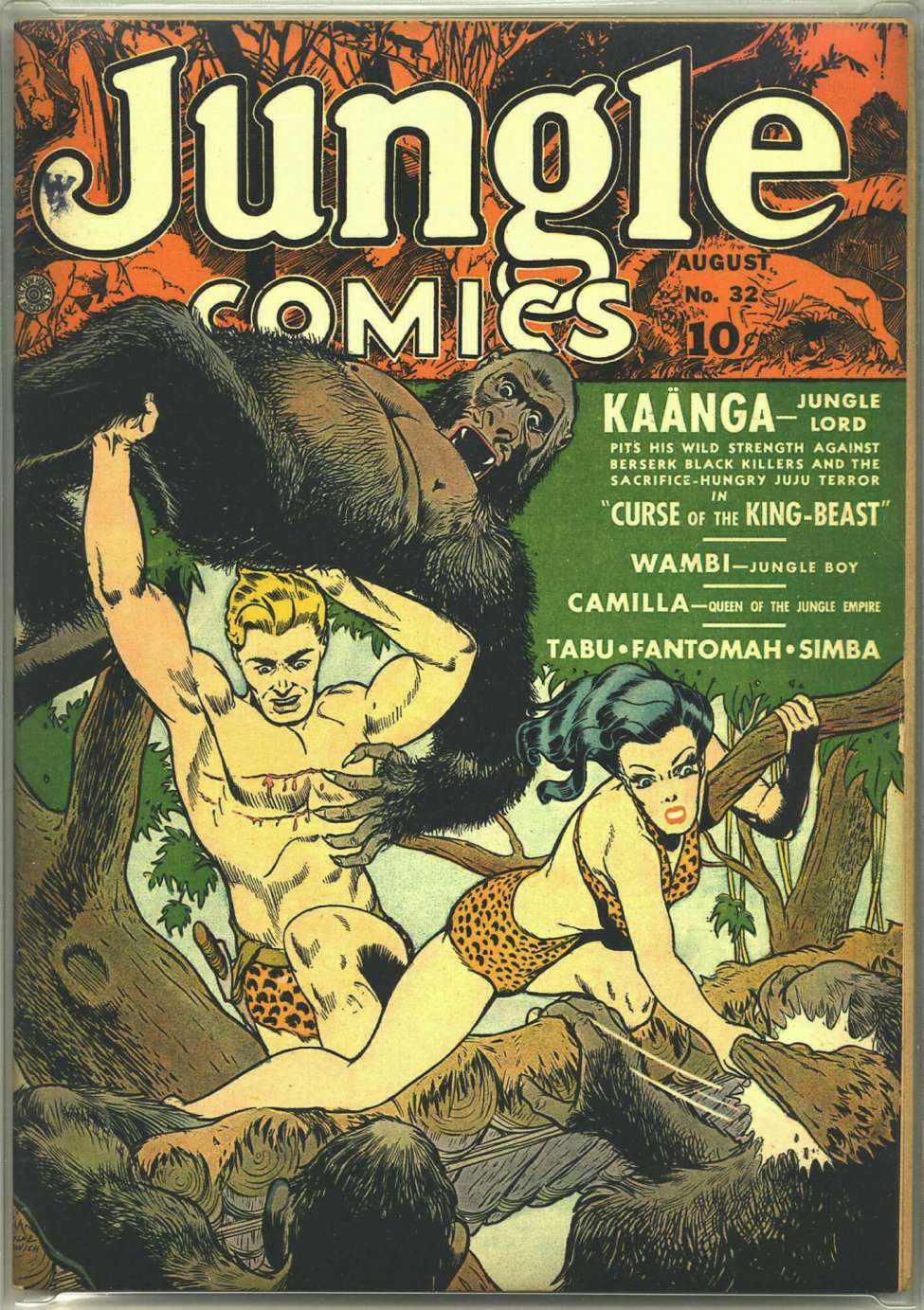 Comic Book Cover For Jungle Comics 32