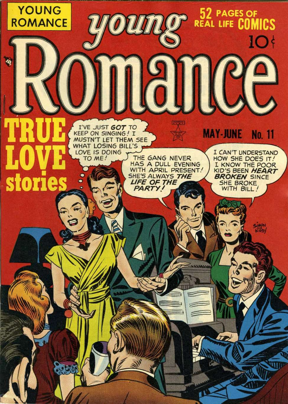 Comic Book Cover For Young Romance 11 - Version 1