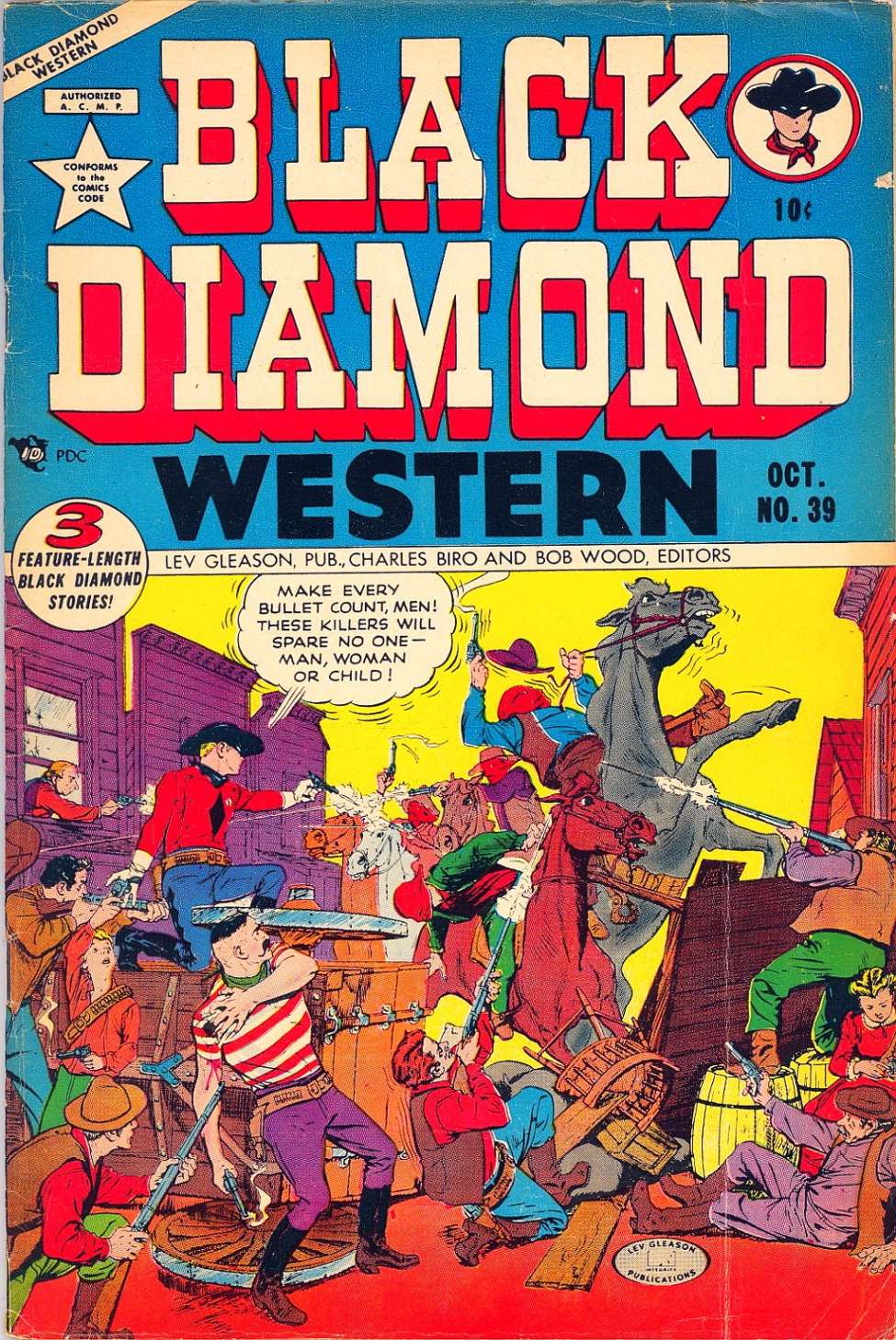 Comic Book Cover For Black Diamond Western 39