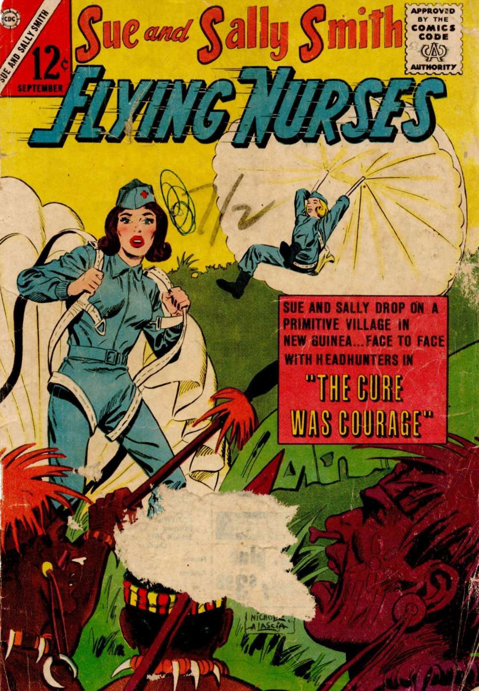 Comic Book Cover For Sue and Sally Smith, Flying Nurses 53