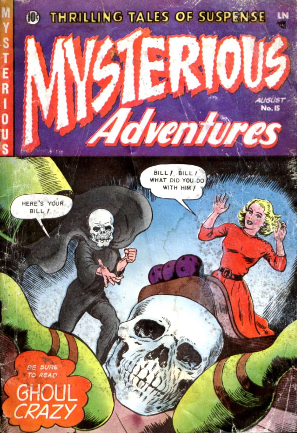 Comic Book Cover For Mysterious Adventures 15