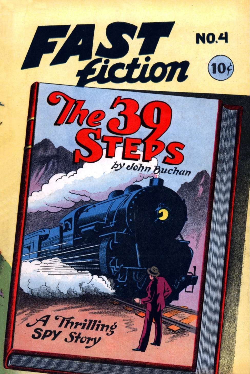 Comic Book Cover For Fast Fiction 4 - The 39 Steps