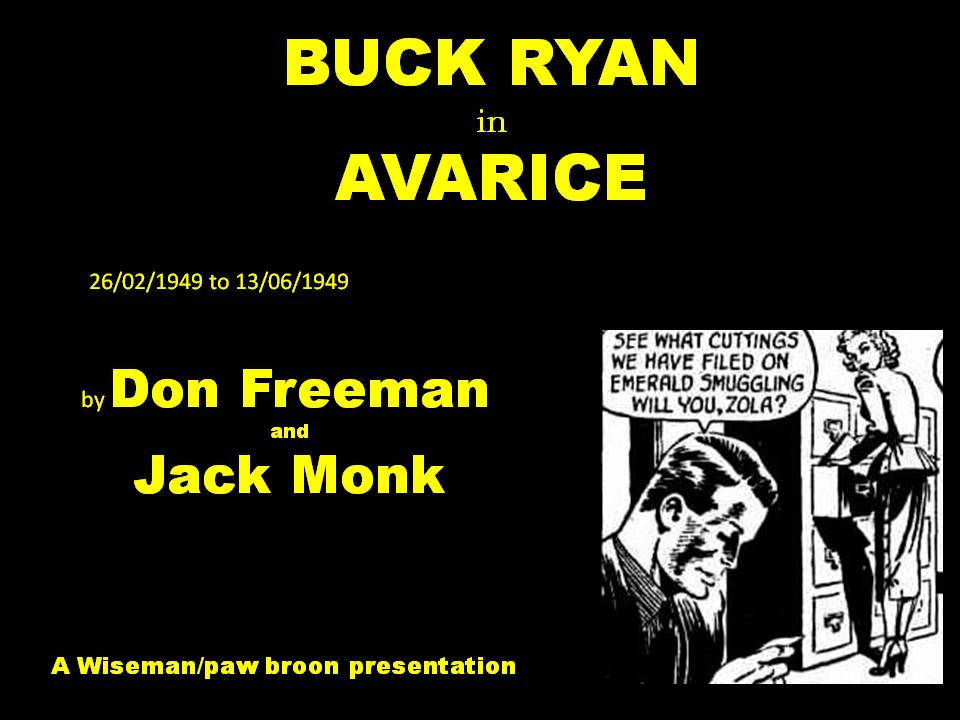 Comic Book Cover For Buck Ryan 37 - Avarice