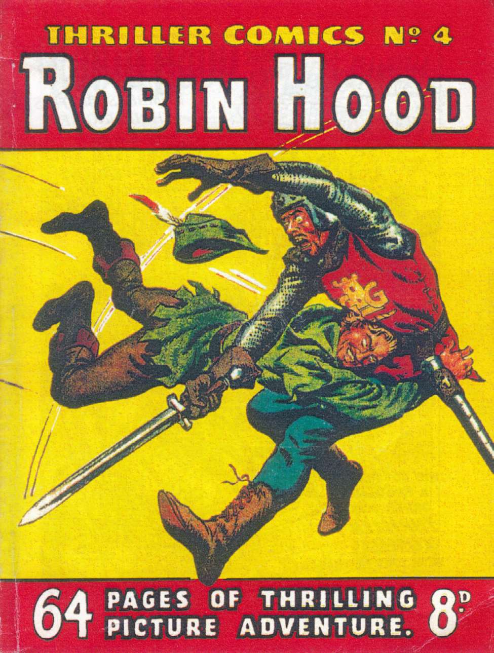 Book Cover For Thriller Comics 4 - Robin Hood