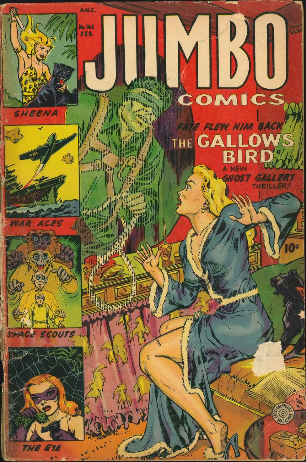 Comic Book Cover For Jumbo Comics 166