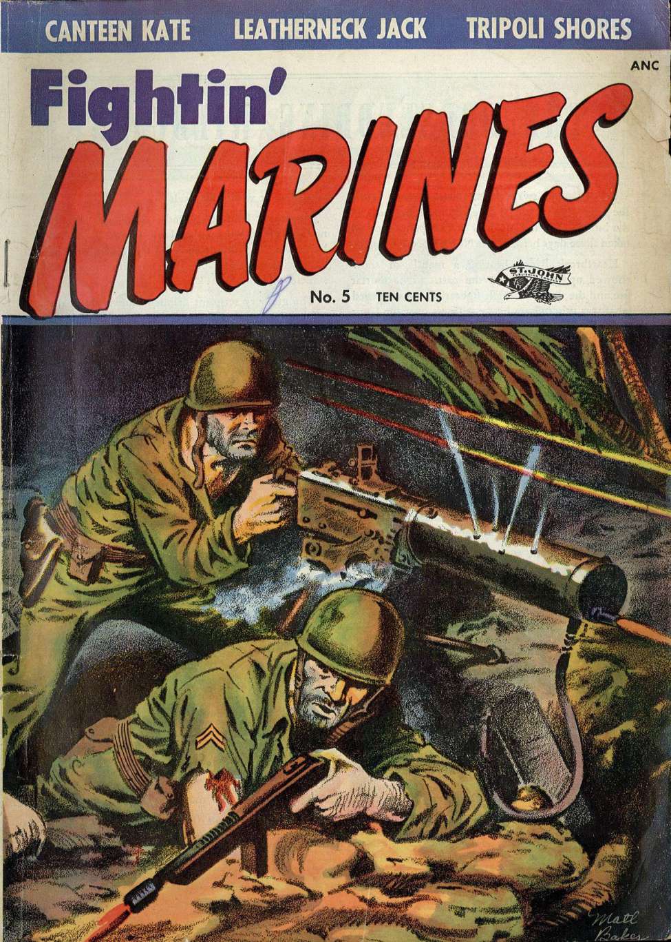 Comic Book Cover For Fightin' Marines 5