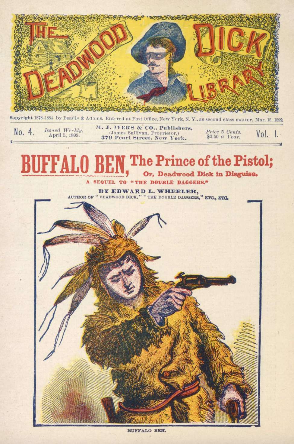 Book Cover For Deadwood Dick Library v1 4 - Buffalo Ben, The Prince of the Pistol