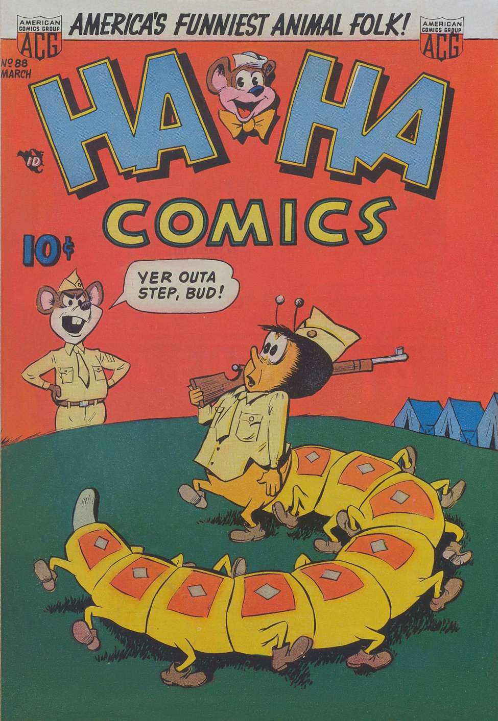 Comic Book Cover For Ha Ha Comics 88