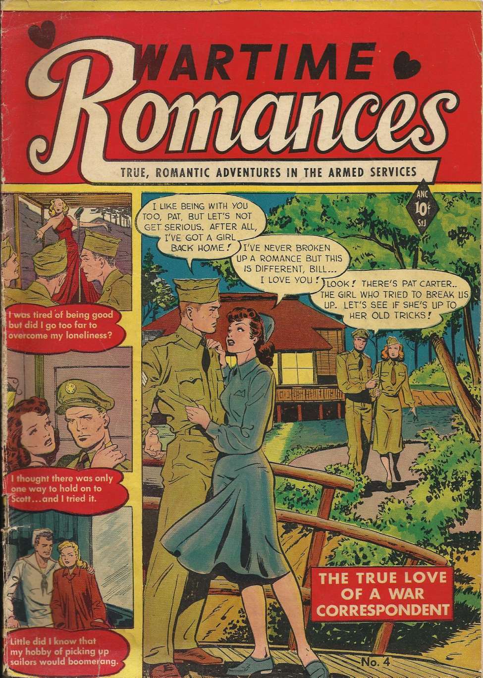 Comic Book Cover For Wartime Romances 4