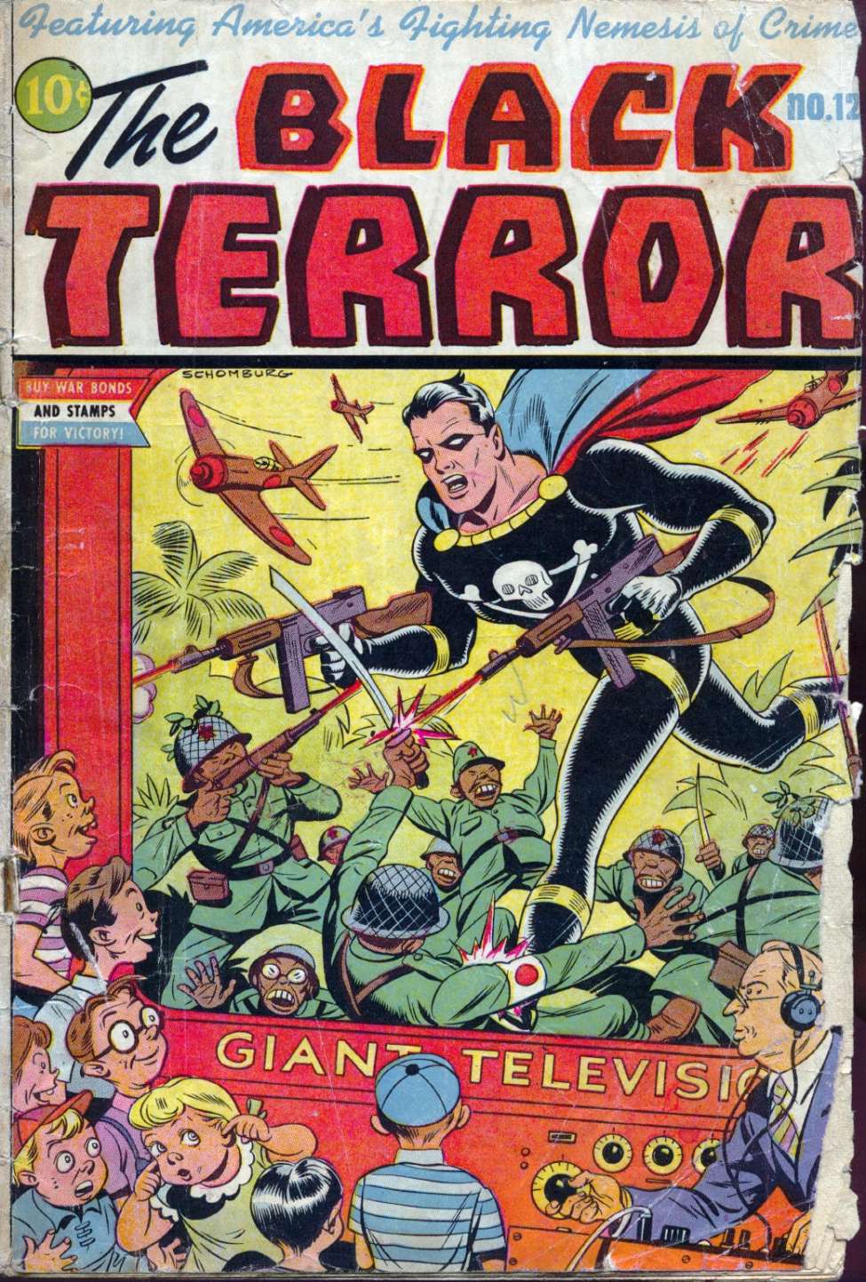 Comic Book Cover For The Black Terror 12