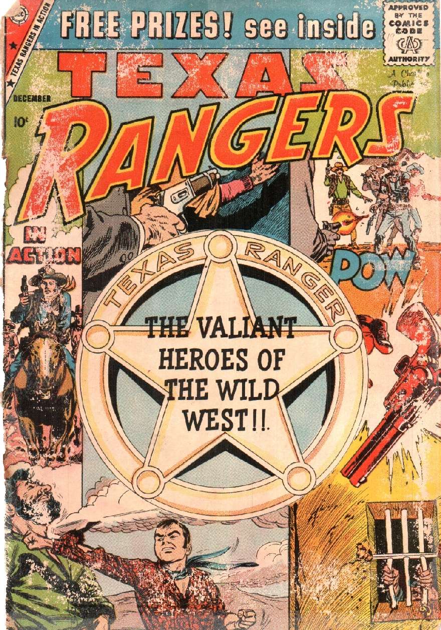 Comic Book Cover For Texas Rangers in Action 19