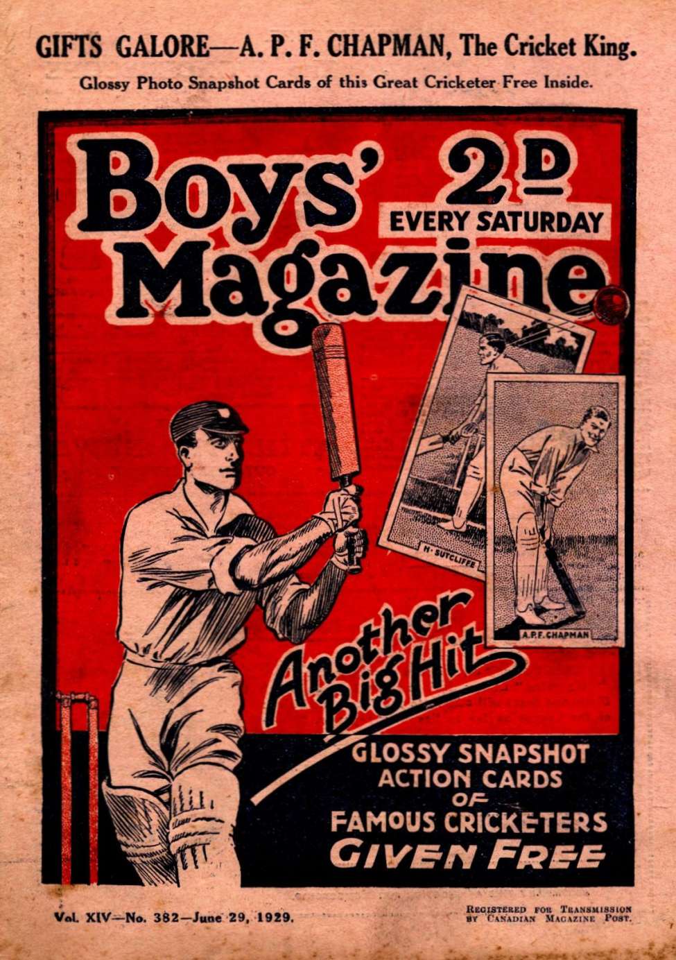Book Cover For Boys' Magazine 382