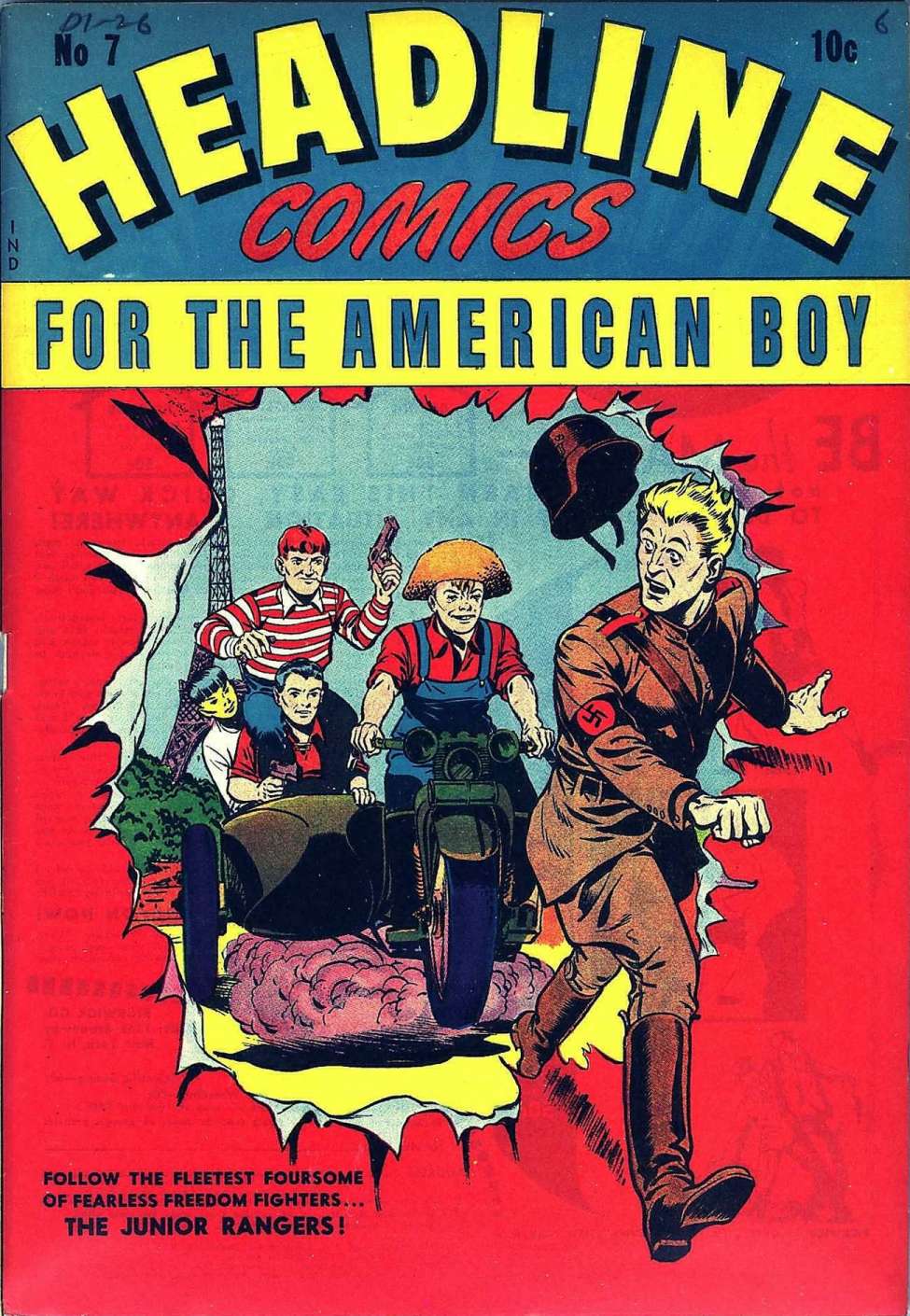 Comic Book Cover For Headline Comics 7 - Version 1