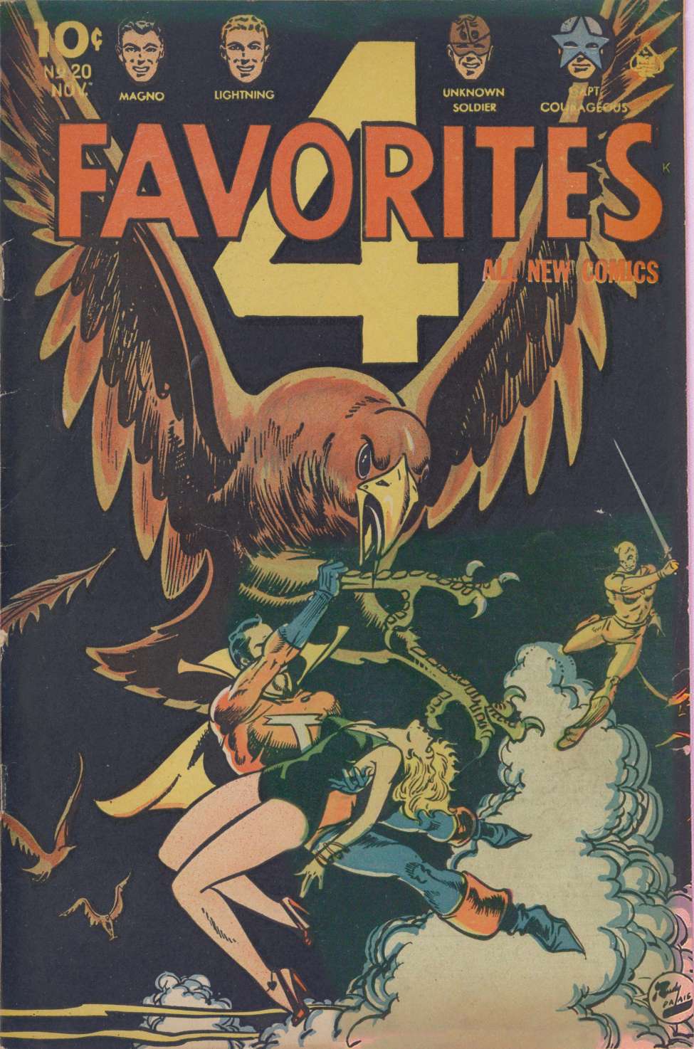 Comic Book Cover For Four Favorites 20 - Version 2