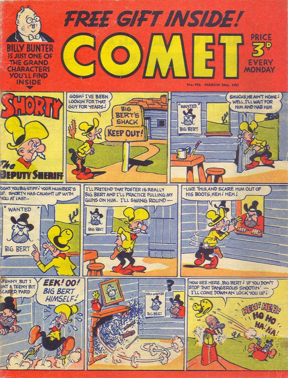 Comic Book Cover For The Comet 193