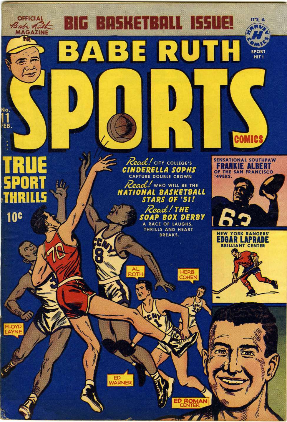 Comic Book Cover For Babe Ruth Sports Comics 11
