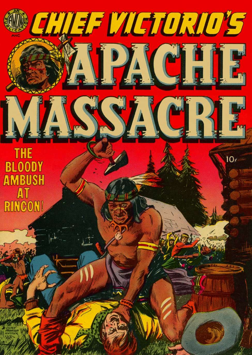 Comic Book Cover For Chief Victorio Apache Massacre (nn)