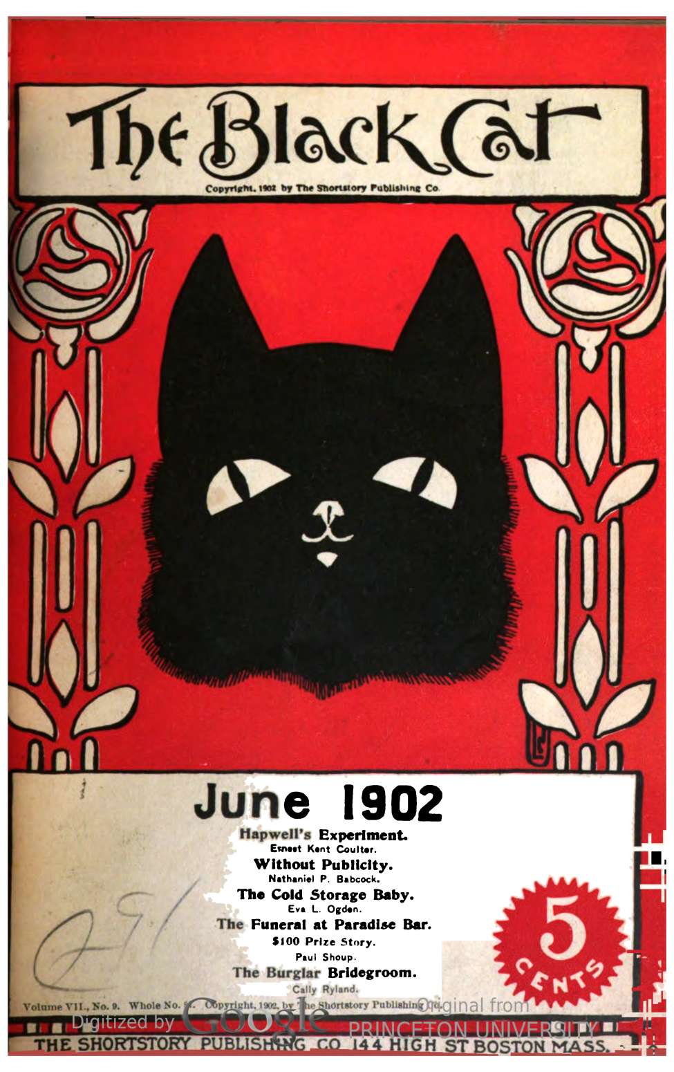 Book Cover For The Black Cat v7 9 - Hapwell’s Experiment - Ernest Kent Coulter