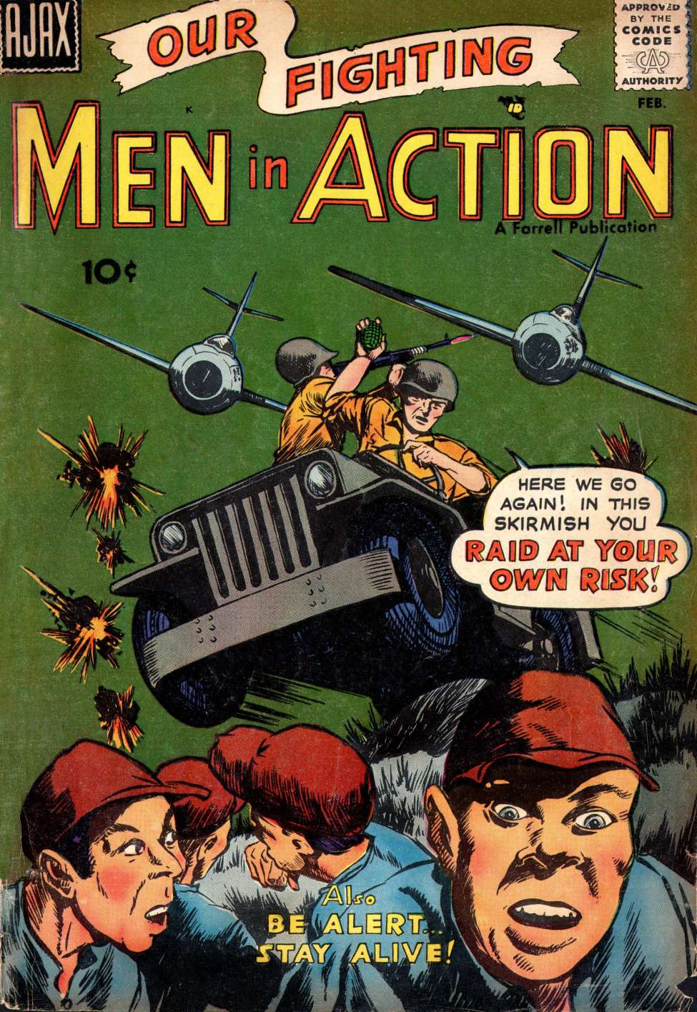 Comic Book Cover For Men In Action 5