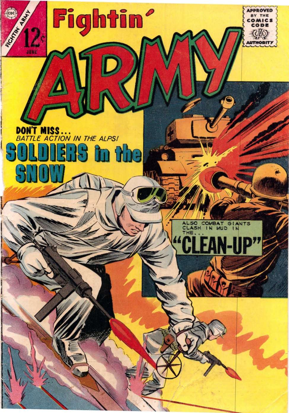 Comic Book Cover For Fightin' Army 58