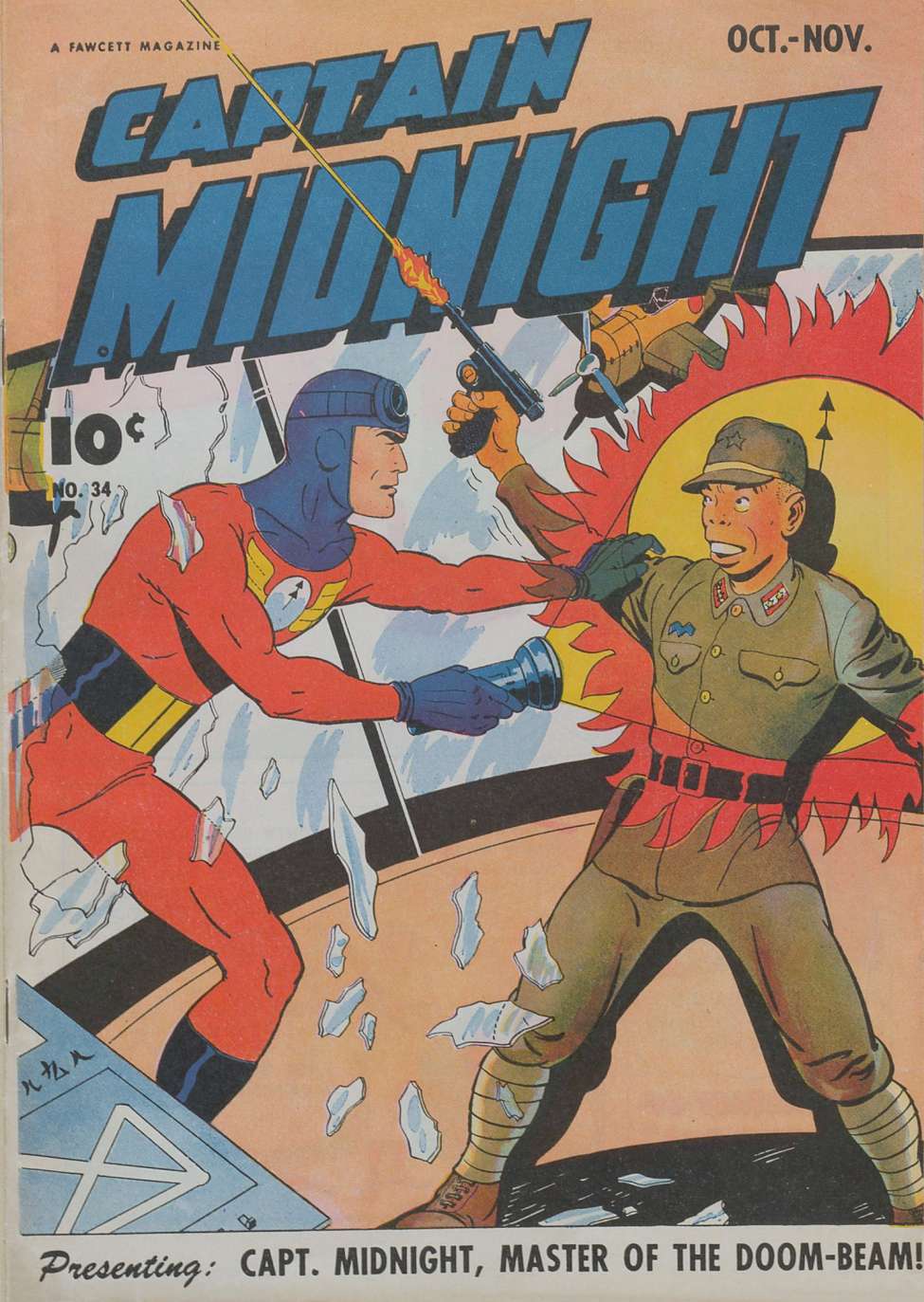 Comic Book Cover For Captain Midnight 34