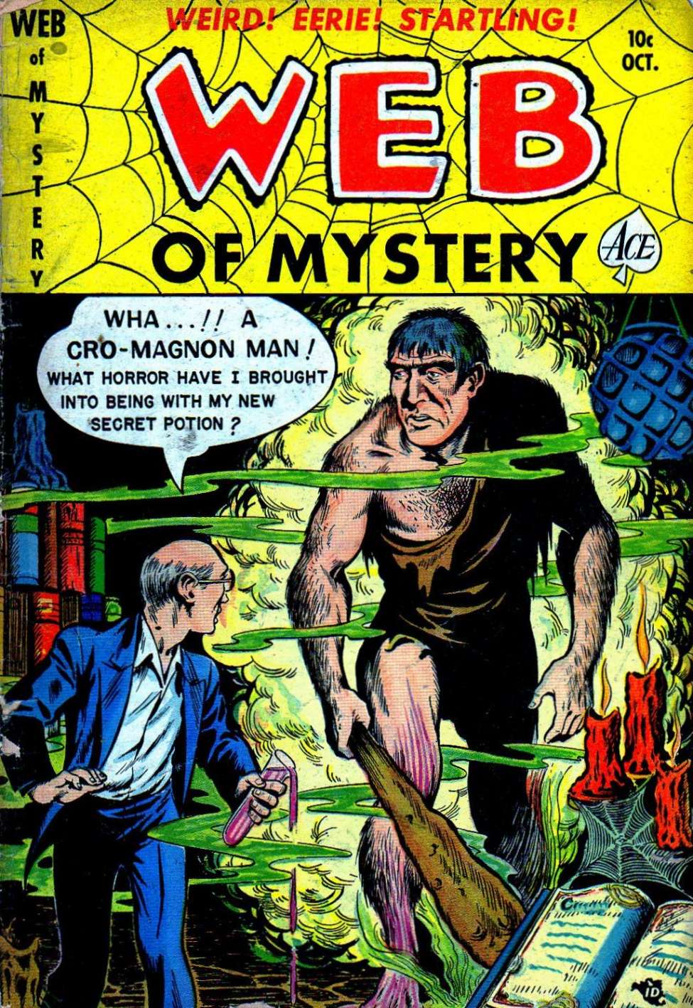 Comic Book Cover For Web of Mystery 5