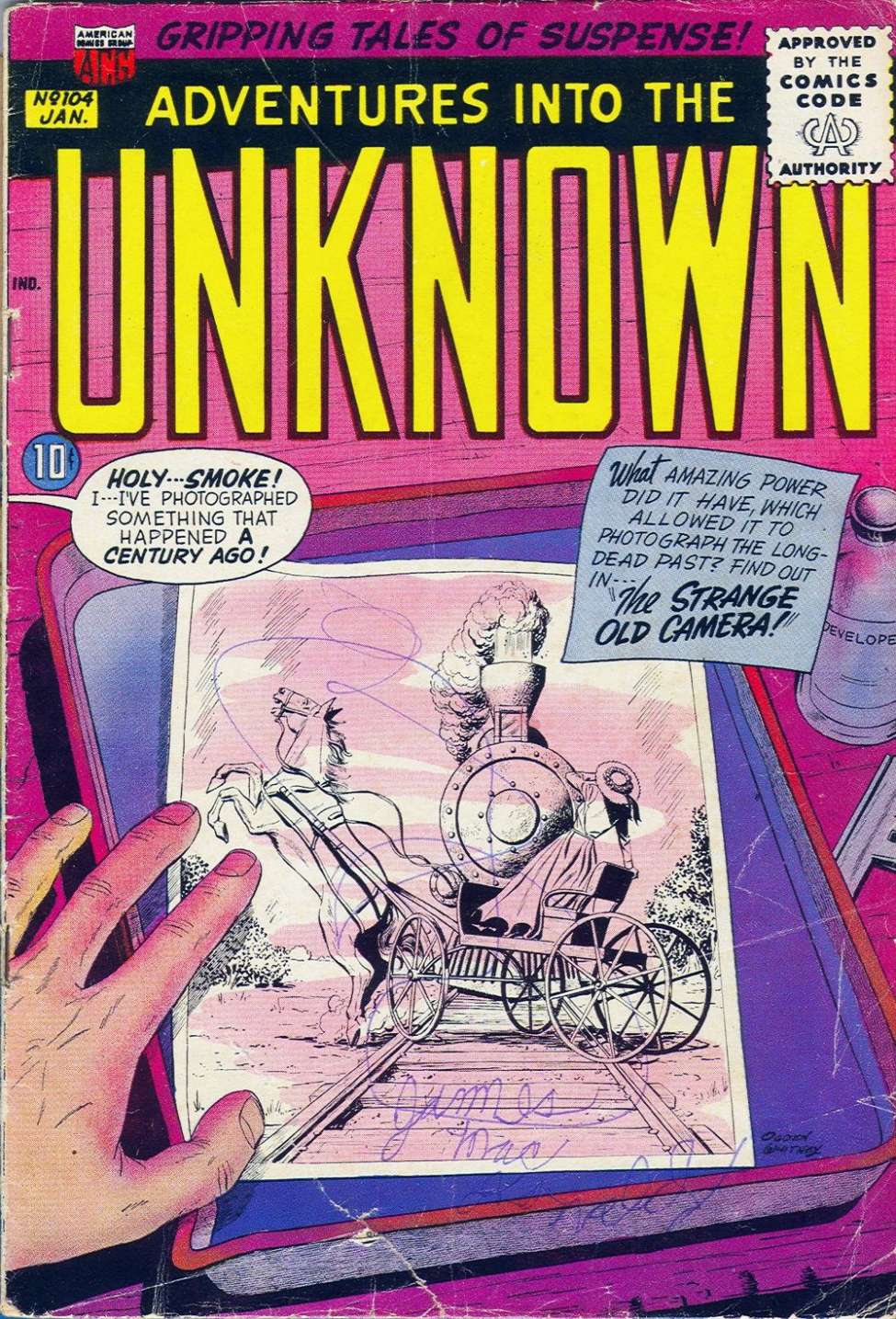 Book Cover For Adventures into the Unknown 104