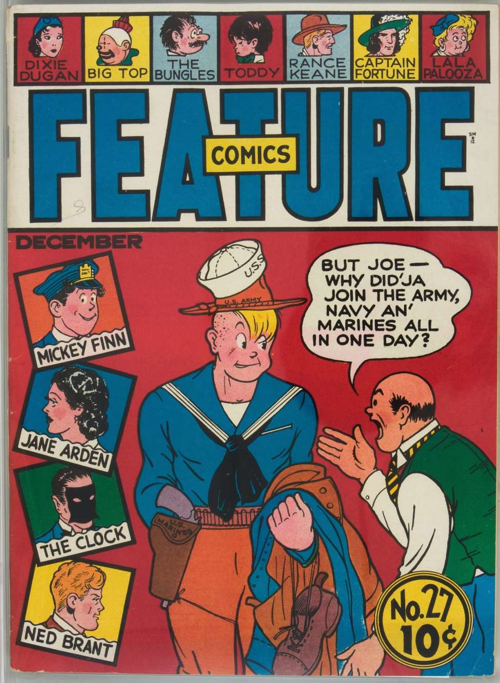 Comic Book Cover For Feature Comics 27