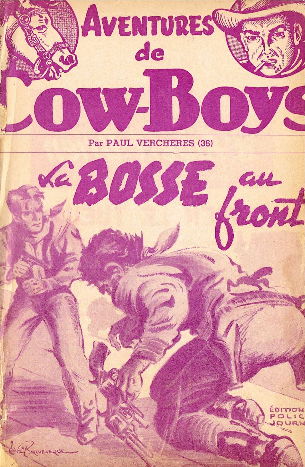 Book Cover For Aventures de Cow-Boys 36 - La bosse au front