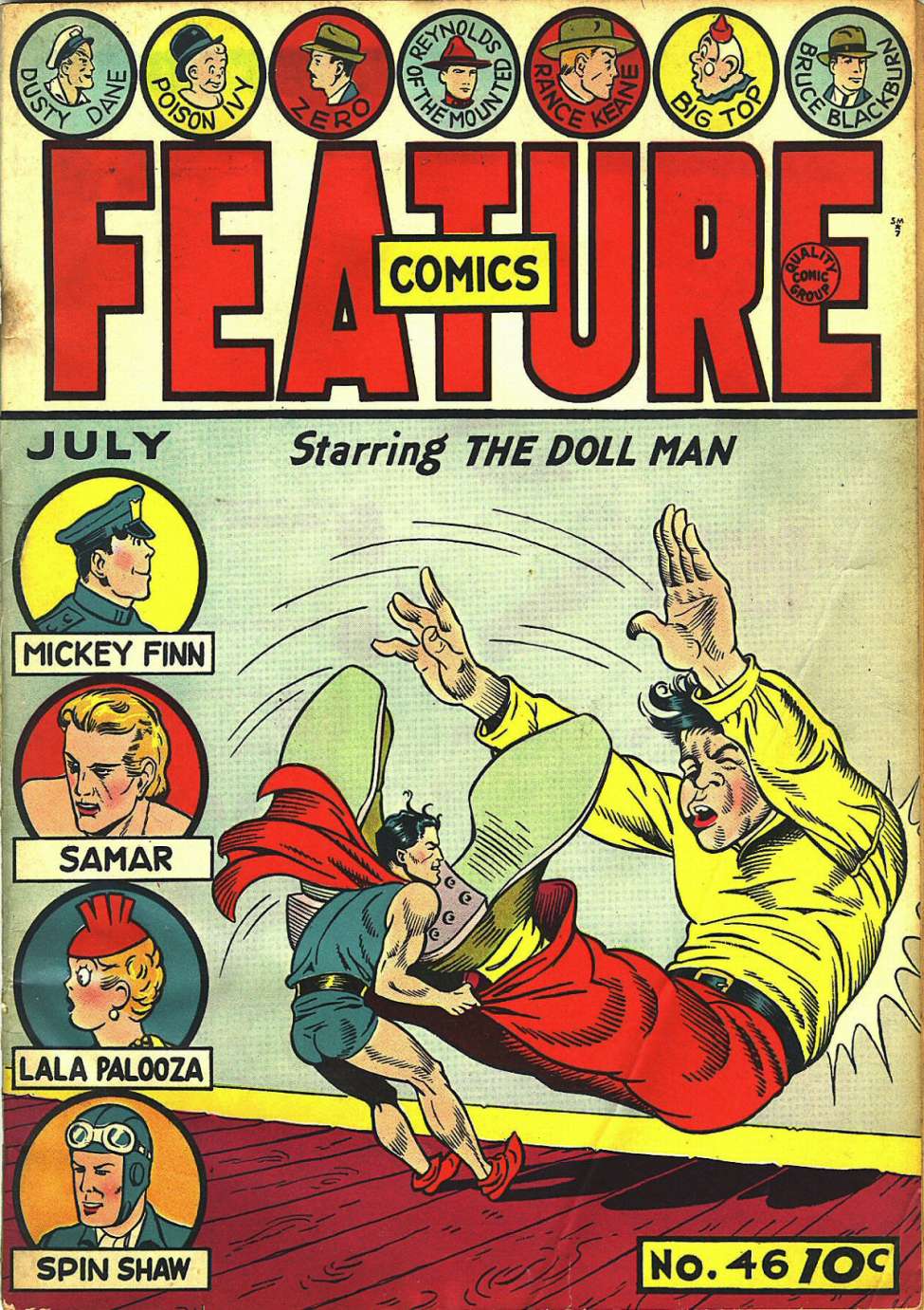 Comic Book Cover For Feature Comics 46