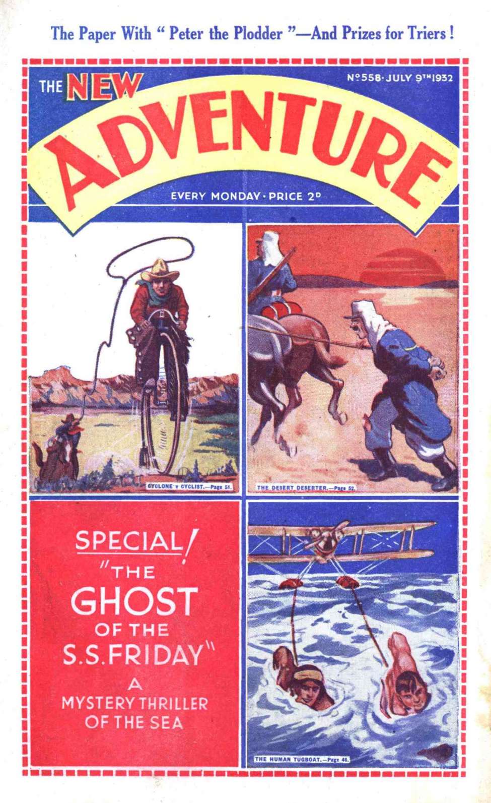 Comic Book Cover For Adventure 558
