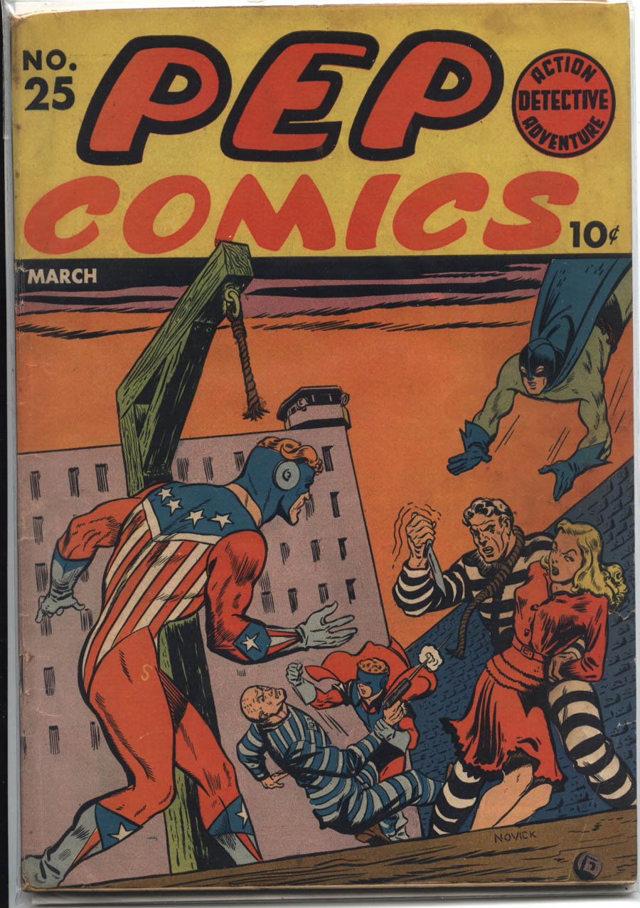 Book Cover For Pep Comics 25