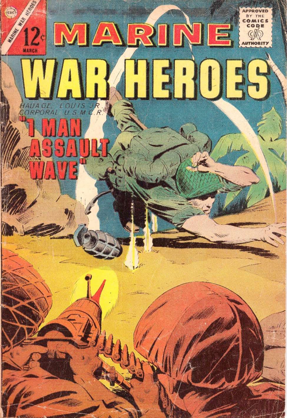 Comic Book Cover For Marine War Heroes 2
