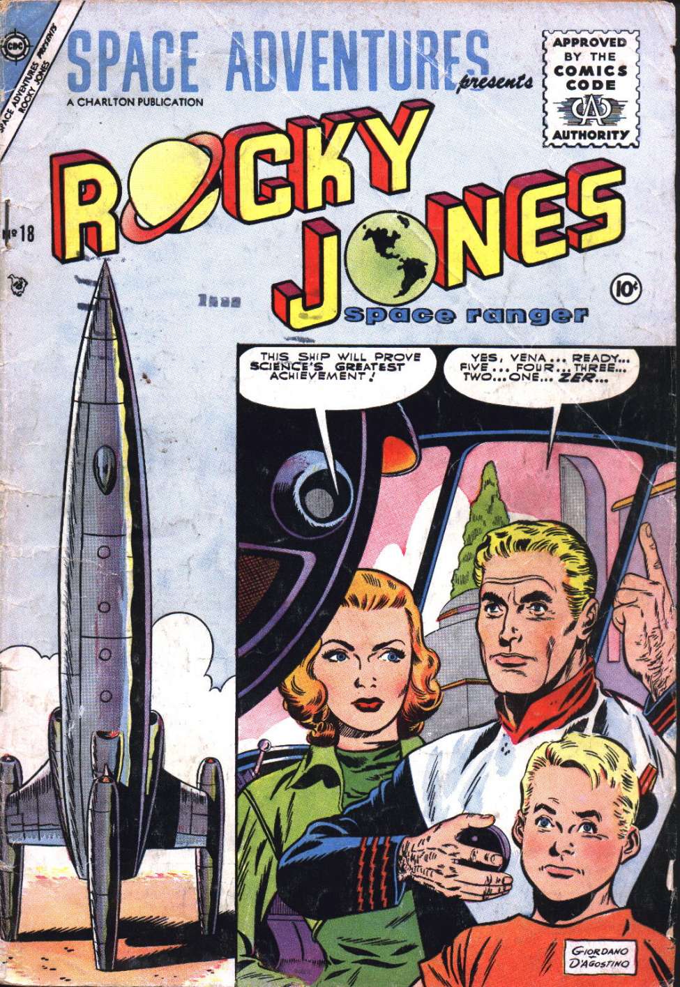 Comic Book Cover For Space Adventures 18